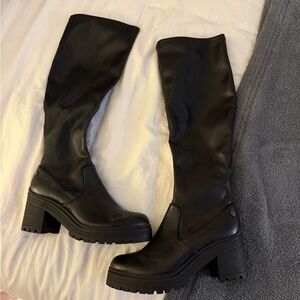 Elegant Black Over the Knee Boots